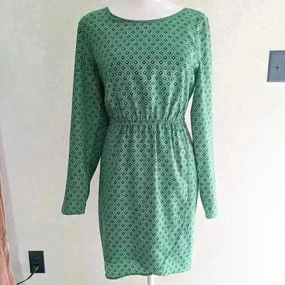 J Crew Tulip Long Sleeved Dress